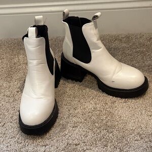 Stylish White Ankle Boots